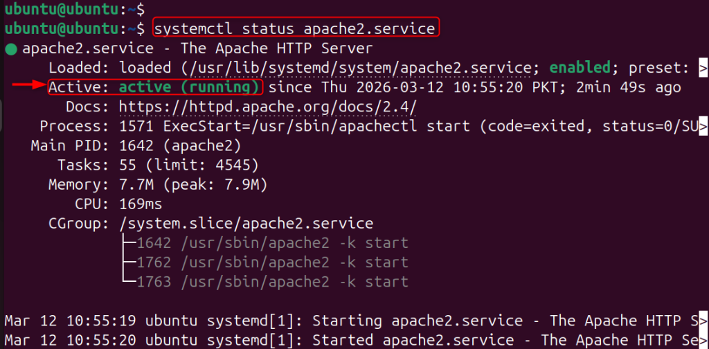 Get the Status of a Specific Service