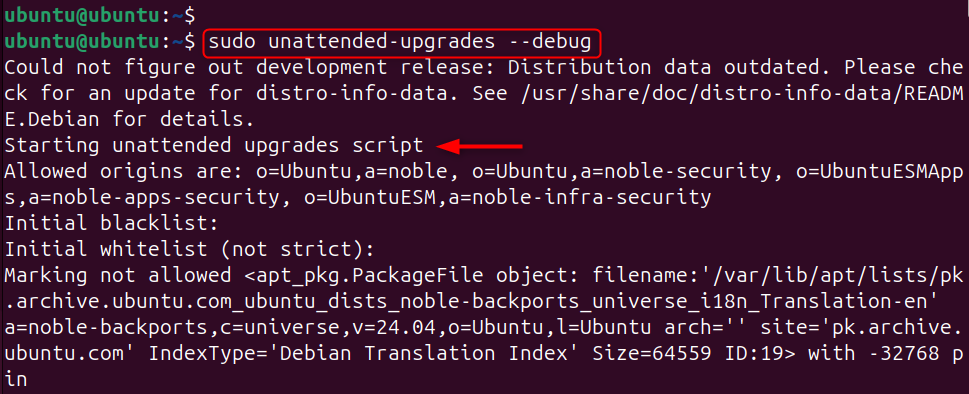 Set Up Automatic Updates cli