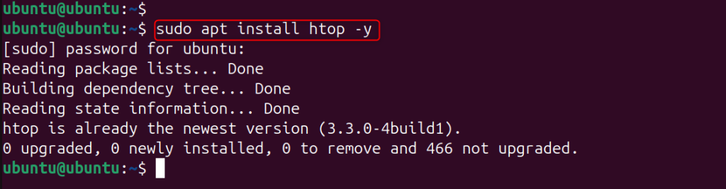 install htop