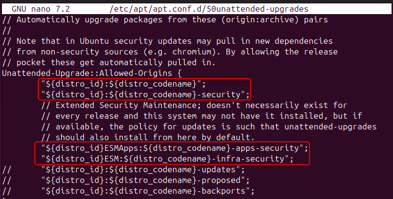 Enable the Unattended-Upgrades