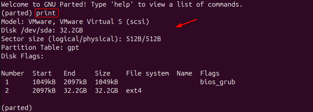 View Partition Layout