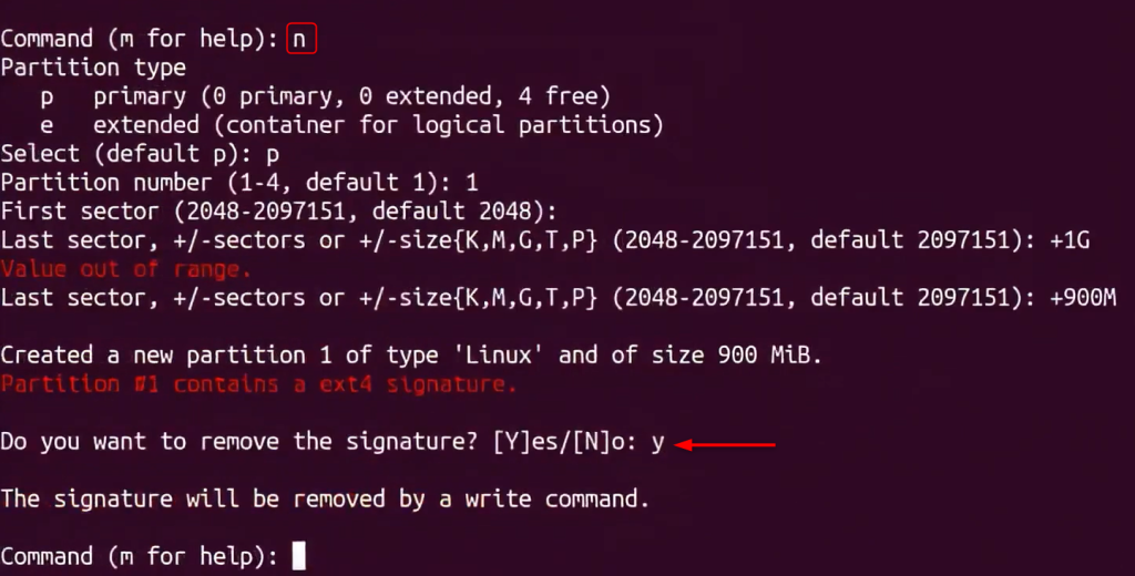 Recreate the Partition