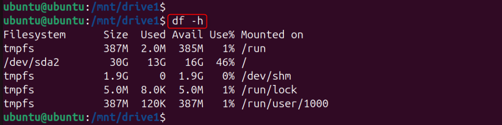 Verify Drive is Mounted