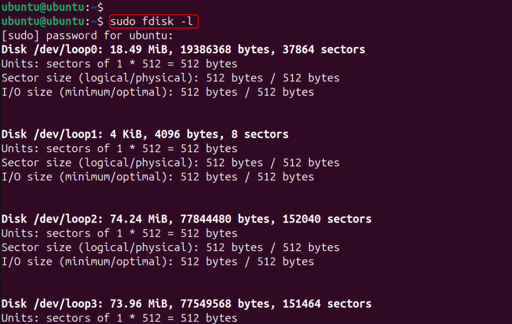 Identify Available Drives with fdisk