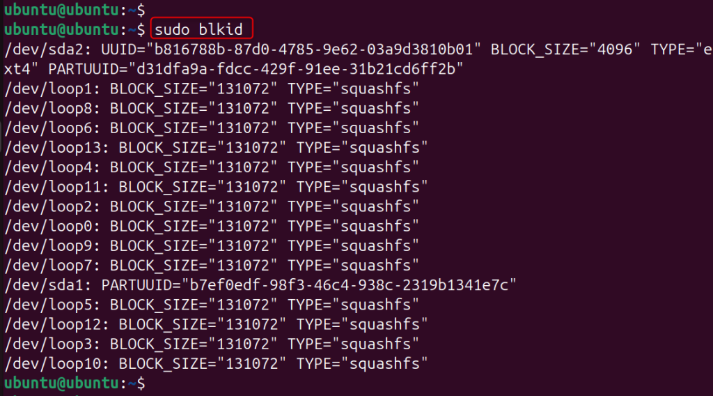 Check Filesystem Information