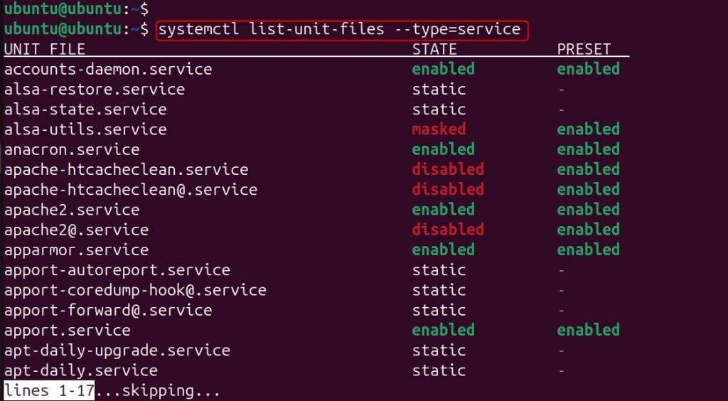 identify unnecessary services