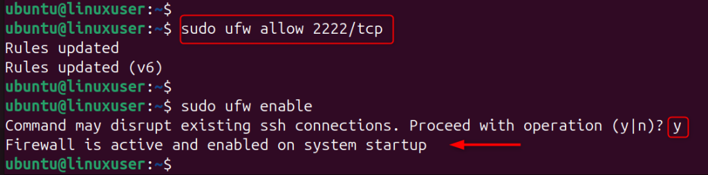 Enable Firewall Rules