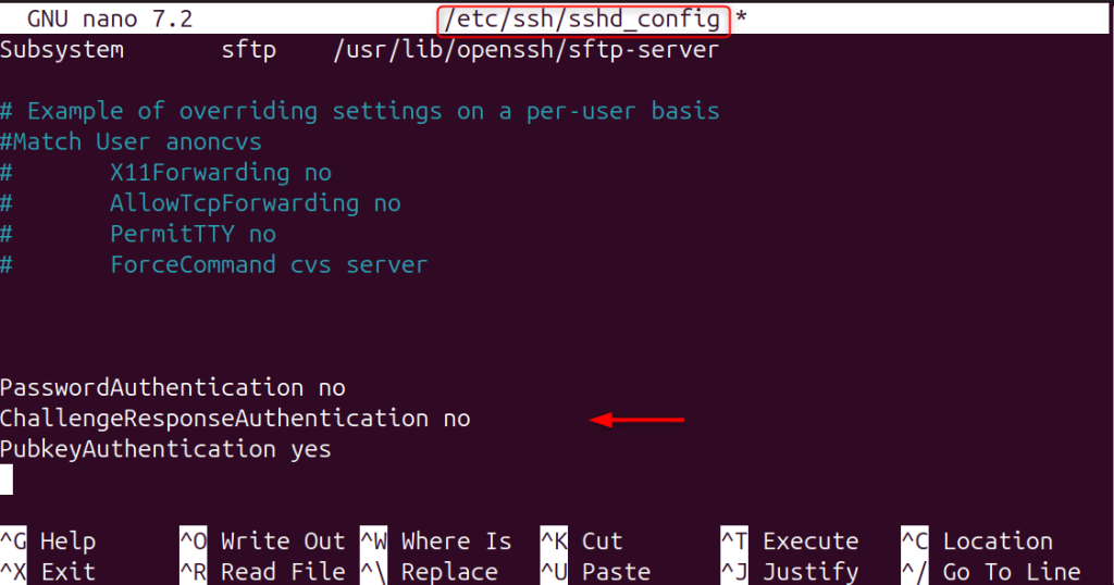 Disable Password Authentication in SSH