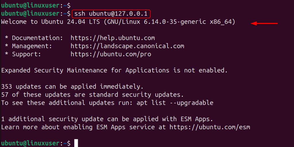 Test key authentication to ensure secure ssh access
