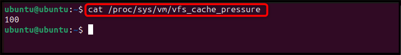 Adjust Cache Pressure Value