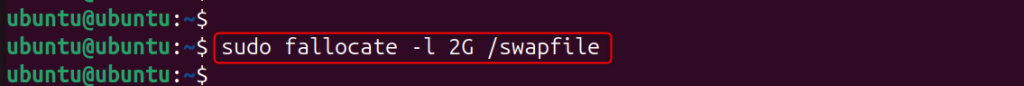 Create Swap File
