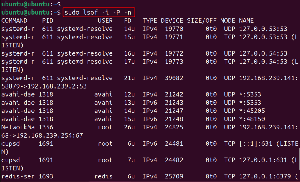 Show All Listening Ports