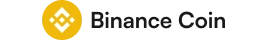 Binance Coin logo on dark background
