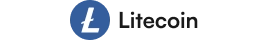 Litecoin logo on dark background